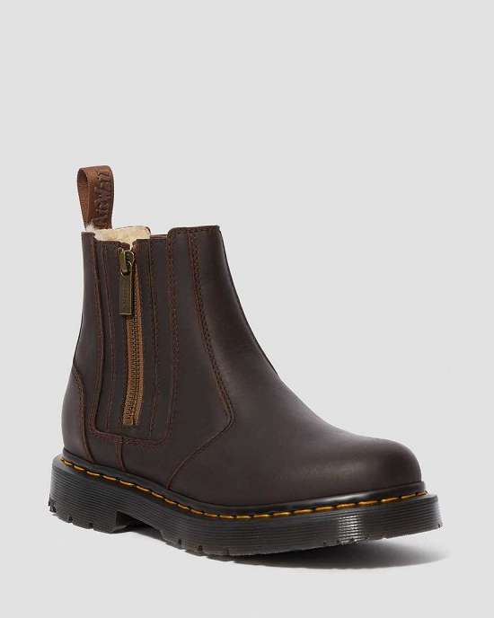 Botas Chelsea Dr. Martens 2976 Alyson Dm's Wintergrip Mujer Marrom MX-79842